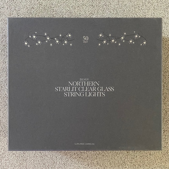 RH NORTHERN STARLIT CLEAR GLASS STRING LIGHTS 50’ - Picture 12 of 16